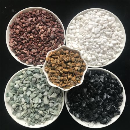 Shengfei Courtyard Terrazzo White Light Grey Pink Black Crushed Stone Permeable Aggregates of Various Specifications