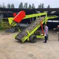 Horizontal grass cutting and scraping machine Horizontal moving grass crushing and reclaiming machine Cattle raising and green storage grass scraping machine