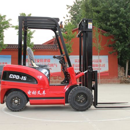 Electric 1-ton forklift, fully electric stacker, hydraulic lifting, single person operated stacker