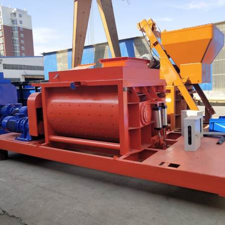 Mining JS forced mixer dual horizontal shaft cement sand and gravel mixing equipment Ruiding Machinery