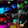 Hongchuangda LED Car Atmosphere Lamp Atmosphere Lamp RGB Car Music Rhythm Lamp Mobile APP Bluetooth Foot Lamp