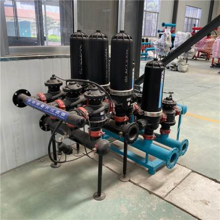 Automatic backwashing and filtering equipment for horticultural irrigation Agricultural stacked disc filter 63 75 90T type laminated disc filter