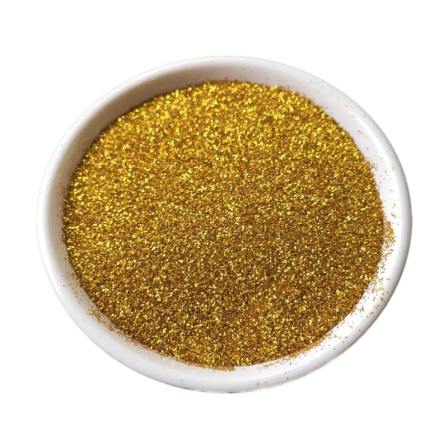 Golden Scallion Powder Manufacturer Gold Sparkling Powder Gold PET Environmental Protection High Temperature Resistant Sparkling Powder Gold and Silver Scallion
