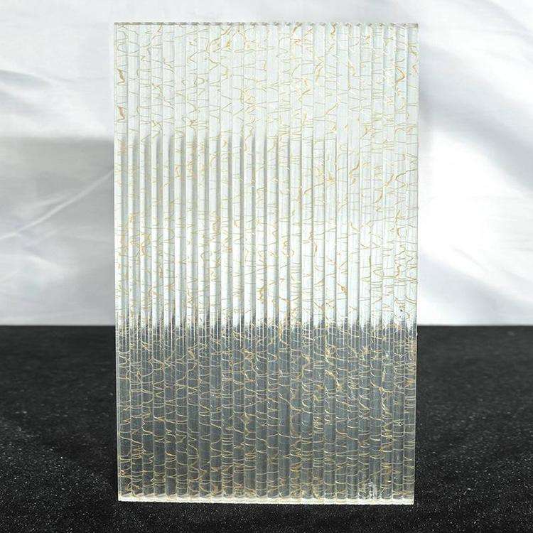 Special Shield Special Glass Hot Melt Embossed Glass Art Hot Melt Glass Hollow Hot Melt Glass