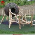 Wooden Plastic arts device customized waterproof large log climbing amusement equipment non power park production