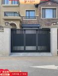 High end villa door, aluminum sliding door, baked paint wholesale, small entrance door, louvers, brushed solid wood, black