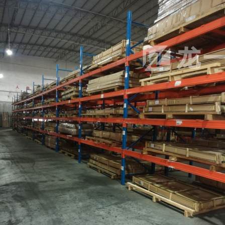 Customized steel pipe stacking rack for heavy-duty warehouse shelves, produced according to requirements