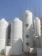 Industrial acid mist dust removal and desulfurization waste gas absorption and purification tower, cyclone mixed fiberglass spray tower