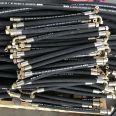 Manufacturer of 4-layer steel wire wound rubber hose for mining high-pressure hydraulic hose assembly