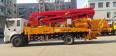 Weishi pump truck with mixer, 33 meters, single bridge, 4 meters, and 6 meters, with a narrow wheelbase for concrete mixing and pumping in a small site