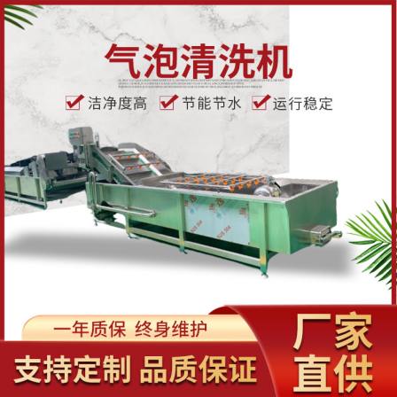 Ginger sprout bubble cleaning machine, mint leaf boiling wave vegetable washing machine, seafood and oyster cleaning machine, with good cleaning effect