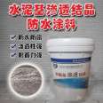 Wanji WJ cement-based permeable crystalline waterproof material concrete pool swimming pool waterproof coating film