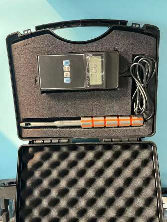 LQ9 LLJ-985 Portable Telescopic Extension Rod Type Hot Ball Digital Handheld Breeze Anemometer