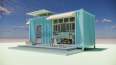 Container house home stay design Wanghong Commercial Center Cafe Design and Installation Integration Domus