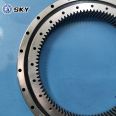 High precision thin-walled lightweight rotary bearing with inner teeth, four point contact ball rotary bearing