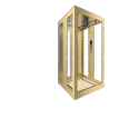 Free design of hydraulic small elevators, dark gold traction machine SHL-2306, Shanghe Long