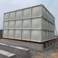 【 Juwei 】 54 ton fiberglass water tank, stainless steel fire water storage facility, civil air defense engineering installation, no leakage