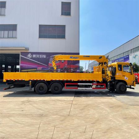 Dongfeng K5 rear eight wheel 12 ton truck mounted lifting capacity self-provided crane manufacturer