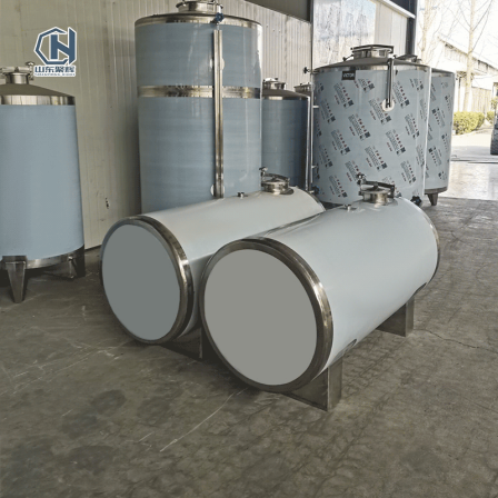 Stainless steel Peanut oil storage tank Horizontal 1000 kg storage tank Methanol ethanol storage seal Corrosion resistance