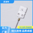 K-type thermocouple ceramic small plug socket high-temperature resistant male female joint J-type temperature measuring ceramic plug Schubert
