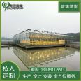 Qingcheng Agriculture Intelligent Temperature Control Glass Greenhouse Agricultural Vegetable Planting and Breeding Internal and External Sunshade Greenhouse Connected Greenhouse