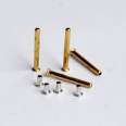 Hollow copper rivets have a glossy surface texture, diverse types, stable quality, and support customization