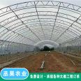 100c type steel greenhouse with good stability and strong compressive capacity for flower planting greenhouse, double membrane framework arch shed