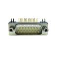 DR15 connector plug, gold plated solid core pin, bent 90 degree male and female dsub15 pin VGA interface socket