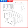 Changrui telescopic guide rail dust cover can be customized for direct supply of waterproof, oil resistant, and corrosion-resistant organ protective cover