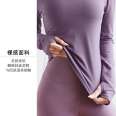 Nude Yoga Top Women's Slim Fit and Slim Hooded Sweatshirt Comfortable, Breathable, Quick-Drying, Long Sleeve Running and Fitness Suit