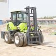 Mountain four-wheel drive off-road forklift processing wheeled diesel internal combustion off-road forklift