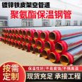 Polyurethane overhead insulation pipe wrapped with fiberglass insulation steel pipe, self processed with Meihao galvanized iron sheet