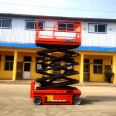 Fully self-propelled 6m, 8m, 10m elevator, electric hydraulic self-propelled scissor type lifting platform, Shenghan Machinery