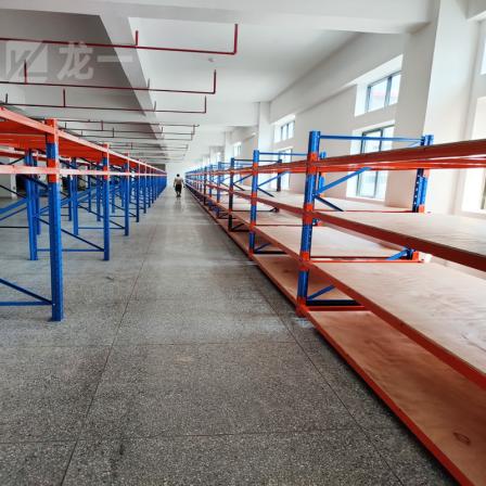 Customized and optimized design of double layer storage racks for warehouse modular shelves by Longyi manufacturer