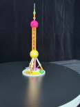 Albis industrial 3D printing with spraying color and hand-painted Oriental Pearl TV Tower Tower