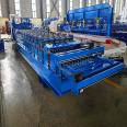 Export double-layer glazed tile machine 925 incoming plate color steel pressing tile machine reinforcing rib antique tile machine