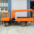 Landscape greening truck mounted crane, flat transport vehicle, multifunctional truck mounted crane, Jiusheng