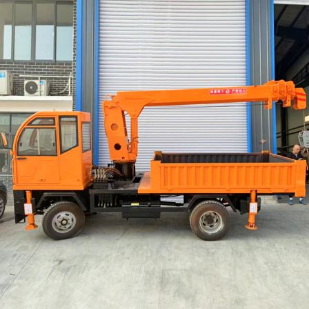 Landscape greening truck mounted crane, flat transport vehicle, multifunctional truck mounted crane, Jiusheng