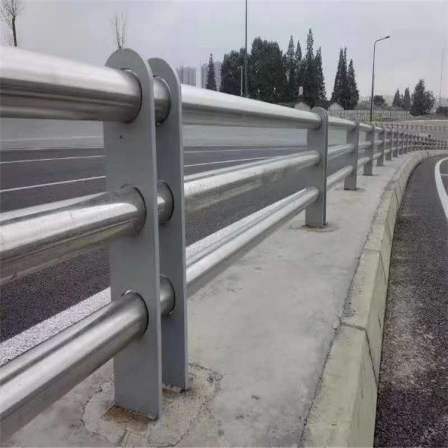 River bridge anti-collision railing, stainless steel composite pipe guardrail column, wear-resistant and corrosion-resistant