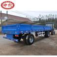 Agricultural trailer application for additional machinery Agricultural machinery license plate material transport trailer Flatbed trolley