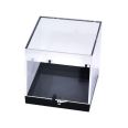 Square hinge box thickened anti falling transparent jewelry storage box badge Commemorative coin plastic packaging box