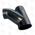 Mechanized flexible seismic resistant cast iron downstream tee pipe fittings TY tee pipe fittings W-shaped hoop connection cast iron pipe fittings