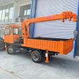 Landscape greening truck mounted crane, flat transport vehicle, multifunctional truck mounted crane, Jiusheng