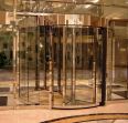 Two wing luxury automatic Revolving door, color plating, free door-to-door installation, good quality, one-stop service, Sean