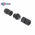 AHUA Australia China Assembled IoT Signal RJ45 Panel Waterproof Joint Network Cable Straight Socket Connector
