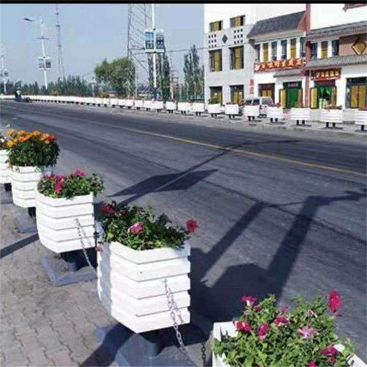 Fenjun Customized Anticorrosive Wood Flower Box Outdoor Solid Wood Flower Bed Landscape Greening Electrostatic Spraying