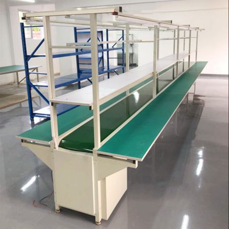 New aircraft position assembly line, conveyor belt workshop, automated production, pulling line workbench, logistics, express delivery, sorting line