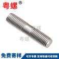 316 stainless steel screw GB901 thin rod bolt double headed tooth mechanical fixed anchor B-grade equal length stud