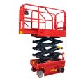 Small hydraulic drive lift truck for municipal tunnel emergency repair, installation of street lights, lighting elevator, fully automatic lifting platform