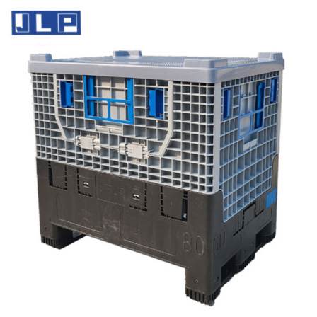 Foldable plastic turnover box, large logistics box, pallet box, 800mm * 600mm * 760mm